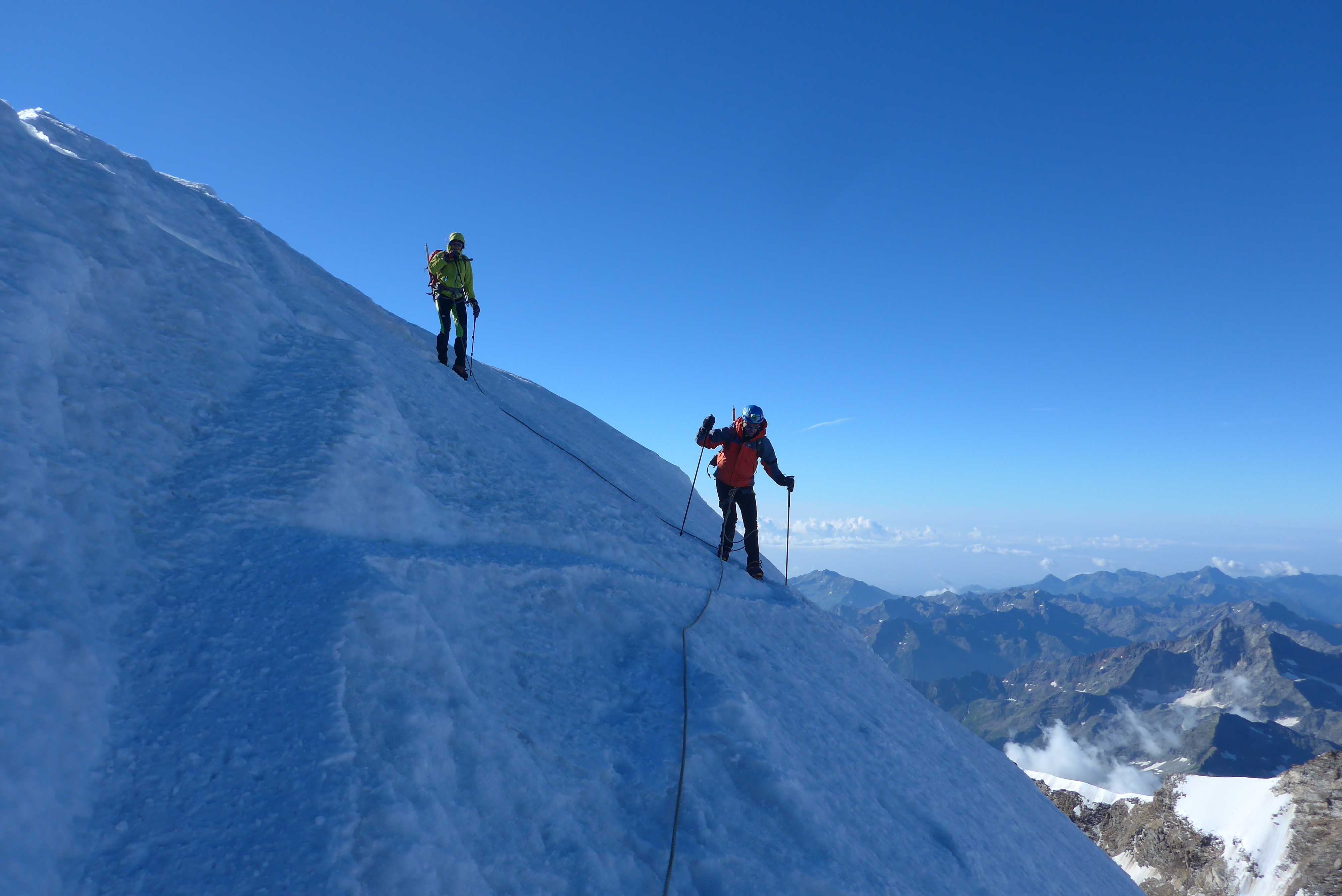 pyramidevincent.3 Jody Laoureux Guide de haute Montagne